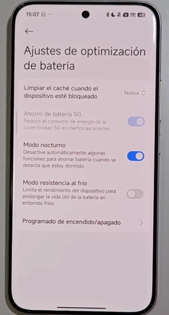 Ahorro de batería 5G y modo nocturno en HyperOS