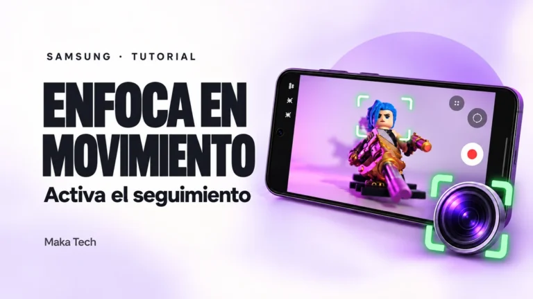 Ilustración del tutorial: Cómo activar el rastreo con enfoque automático en Samsung