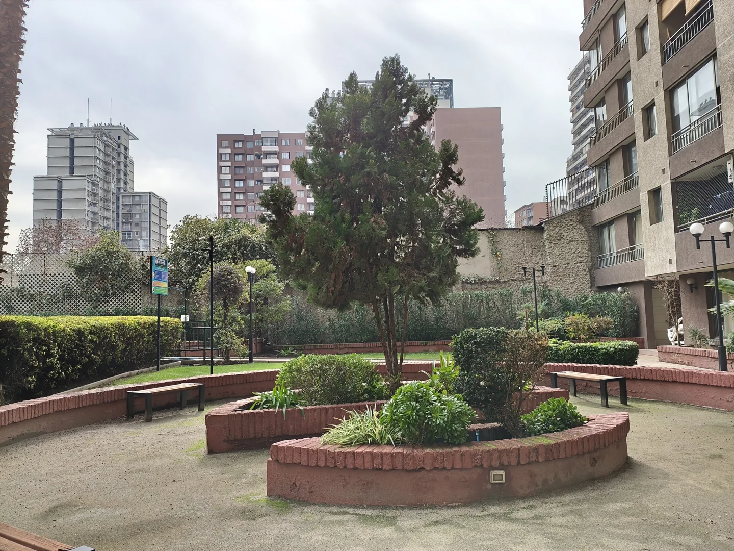 Árbol y jardín fotografiados con la cámara principal 1x del POCO X8 Pro